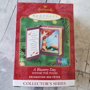 NWT - 2000 Winnie The Pooh - Book #3 - Blustery Day Hallmark Keepsake Ornament